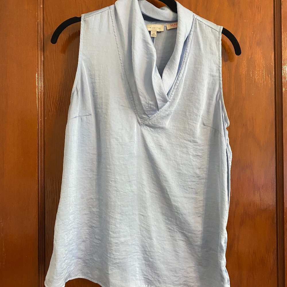 V-neck satin blouse